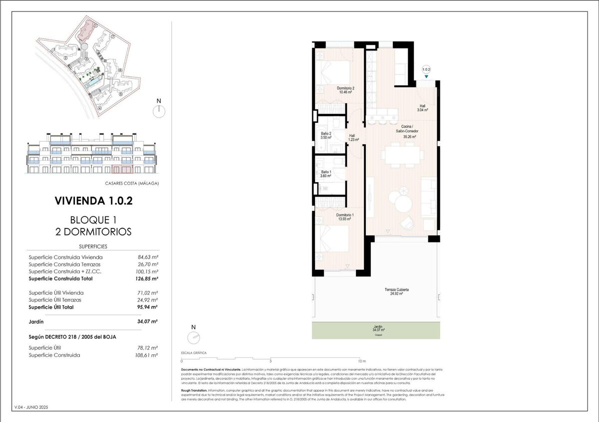 Apartament z 2 sypialniami, 108m² w Casares, Hiszpania [ID: 0137-SP1114]