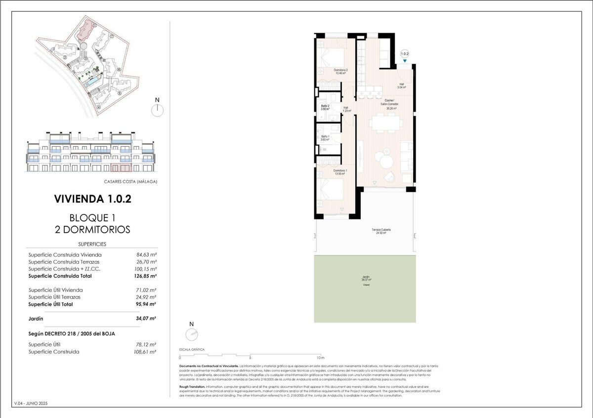 Apartament z 2 sypialniami, 108m² w Casares, Hiszpania [ID: 0137-SP1114]