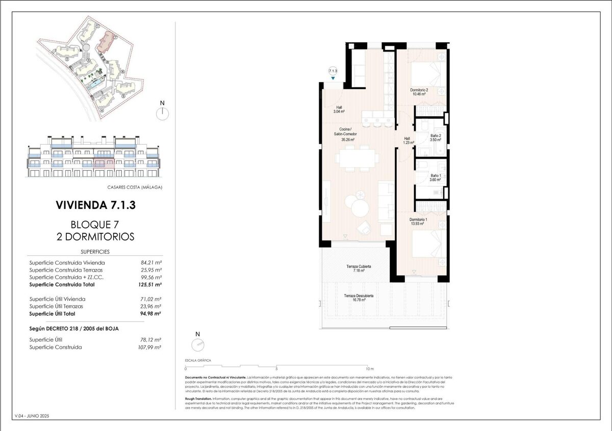 Apartament z 2 sypialniami, 107m² w Casares, Hiszpania [ID: 0137-SP1116]