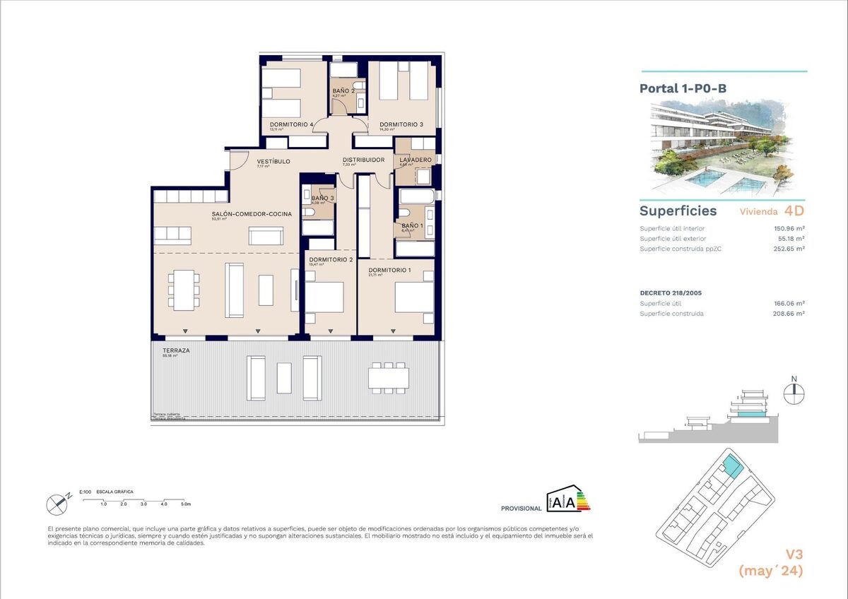 Apartament z 4 sypialniami, 208m² w Estepona, Hiszpania [ID: 0137-SP1067]