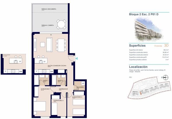 Квартира в Денія, Іспанія, 113м² - зображення 9
