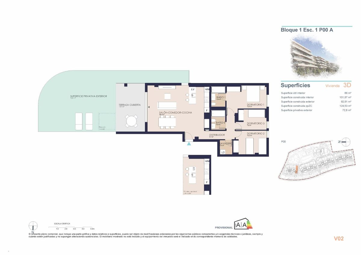 Квартира з 3 спальнями, 101м² в Денія, Іспанія [ID: 0137-SP1054]
