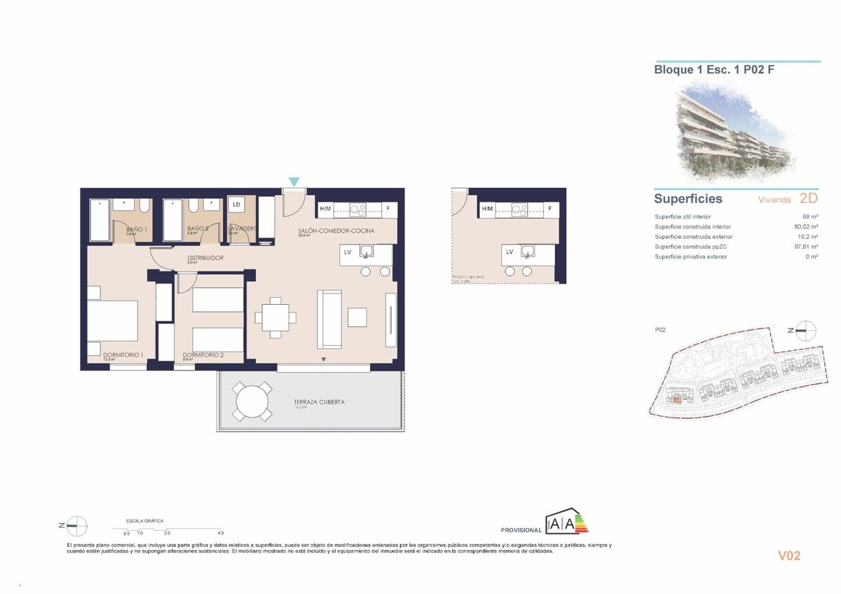 Квартира с 2 спальнями, 80м² в Дения, Испания [ID: 0137-SP1056]