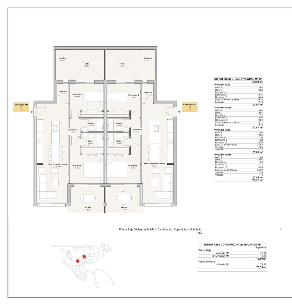 Apartment with 2 bedrooms, 78m² in Mojacar, Spain [ID: 0137-SP1165]