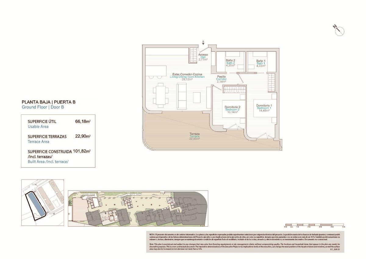 Квартира с 2 спальнями, 79м² в Вильяхойоса, Испания [ID: 0137-SP1160]
