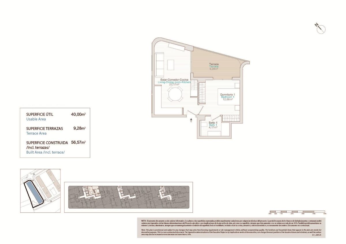 Квартира с 1 спальней, 46м² в Вильяхойоса, Испания [ID: 0137-SP1161]