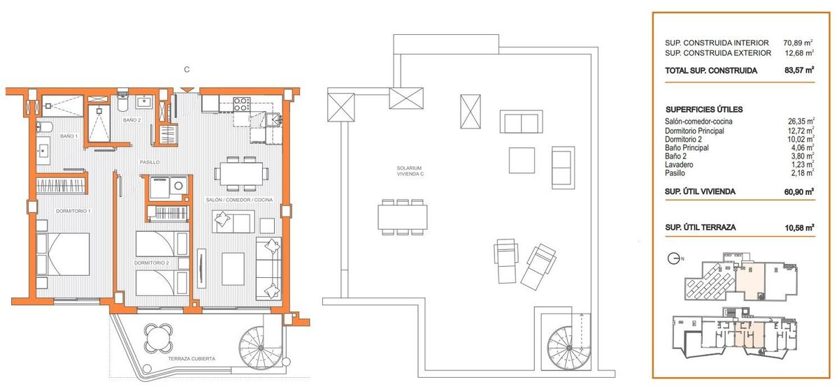 Пентхаус з 2 спальнями, 100м² в Фуенхірола, Іспанія [ID: 0137-SP1150]