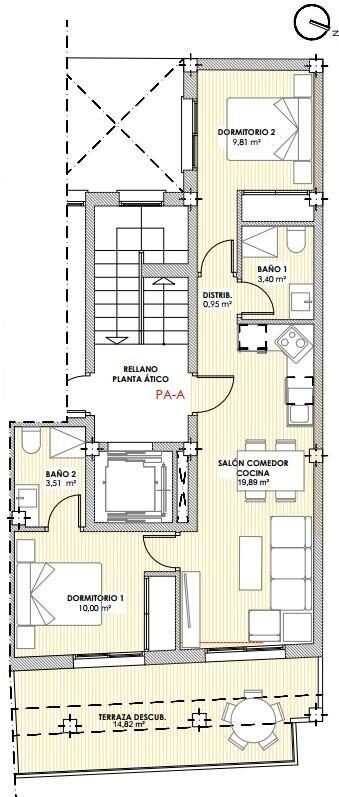 Penthouse w Torrevieja, Hiszpania, 59m² - obraz 16