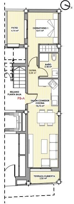 Квартира з 1 спальнею, 42м² в Торрев'єха, Іспанія [ID: 0137-N9107]