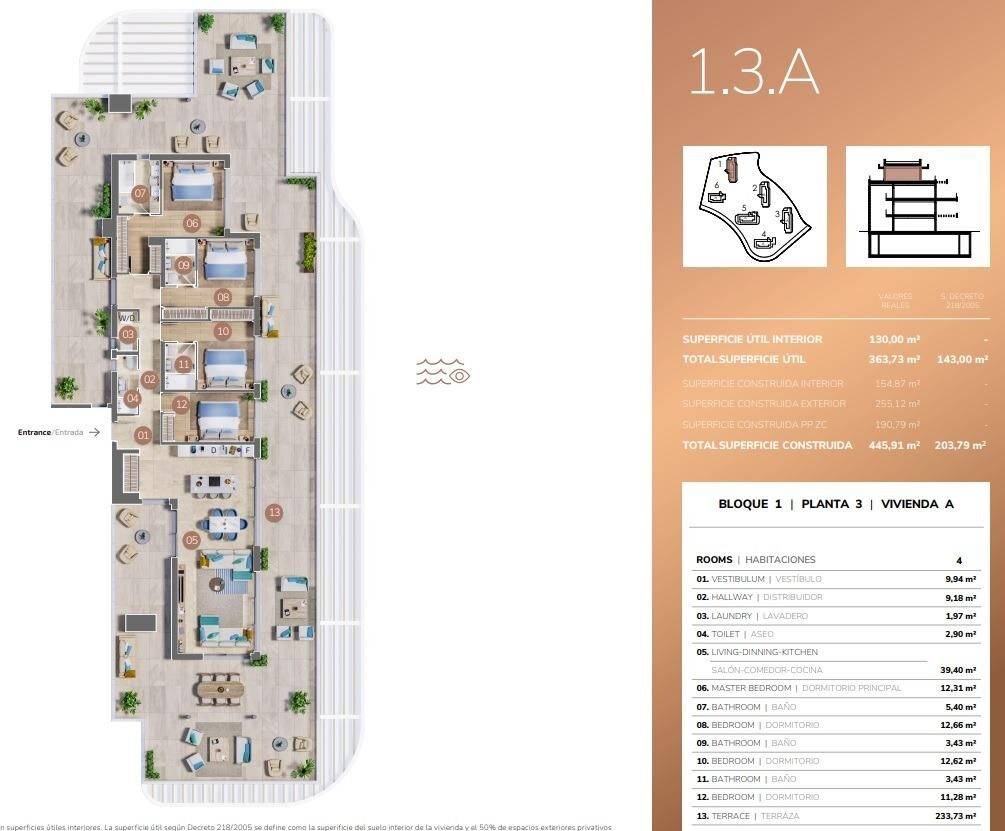 Пентхаус з 4 спальнями, 203м² в Міхас, Іспанія [ID: 0137-N9119]