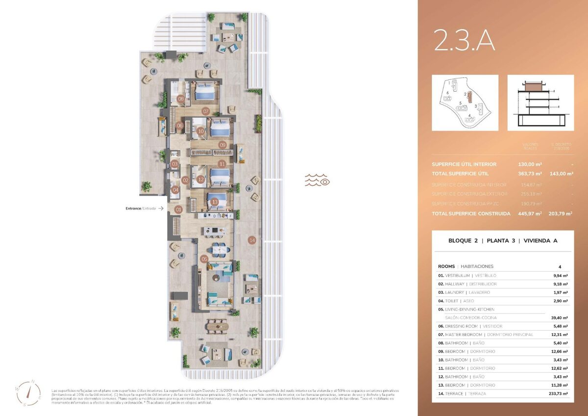 Пентхаус з 4 спальнями, 203м² в Міхас, Іспанія [ID: 0137-N9119]