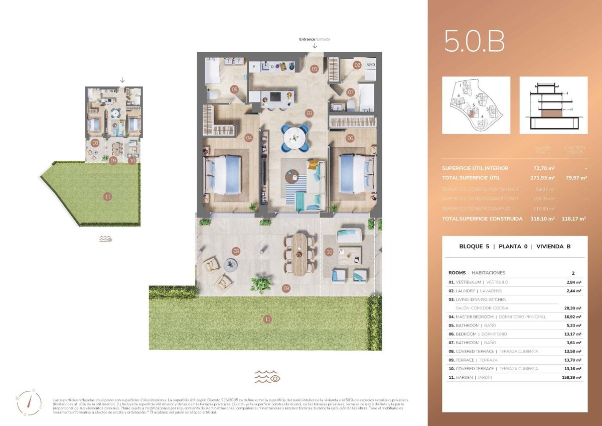 Квартира с 2 спальнями, 118м² в Михас, Испания [ID: 0137-N9113]