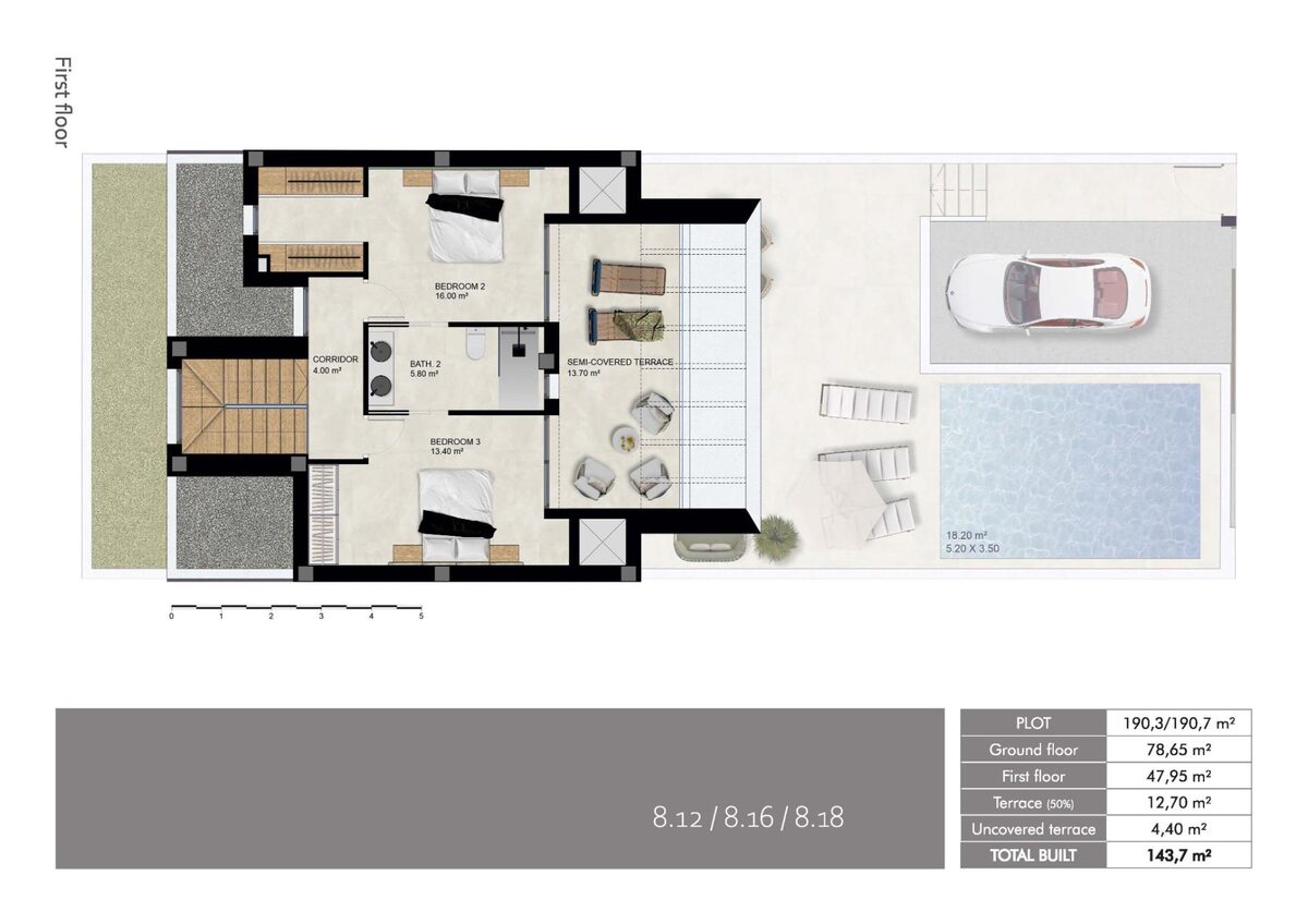 Таунхаус с 3 спальнями, 143м² в Долорес, Испания [ID: 0137-N9083]