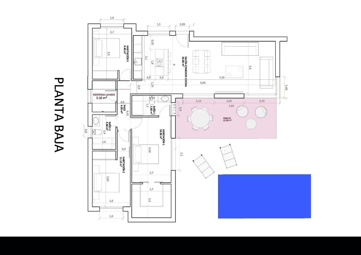 Villa with 3 bedrooms, 129m² in Монфорте-дель-Сід, Spain [ID: 0137-N9079]