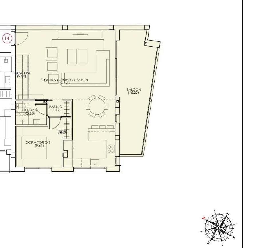 Penthouse z 3 sypialniami, 122m² w Torrevieja, Hiszpania [ID: 0137-N9035]