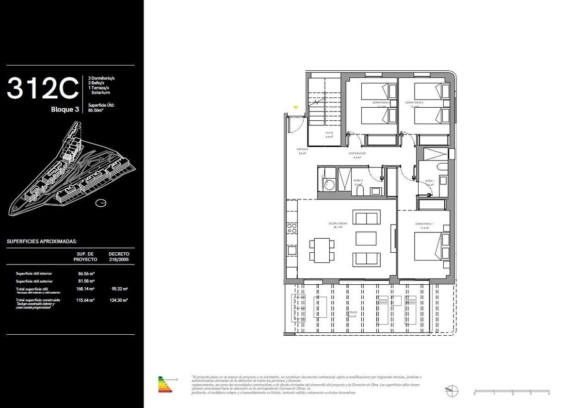 Penthouse z 3 sypialniami, 124m² w Mijas, Hiszpania [ID: 0137-N9002]