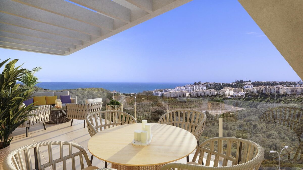 Penthouse z 3 sypialniami, 124m² w Mijas, Hiszpania [ID: 0137-N9002]