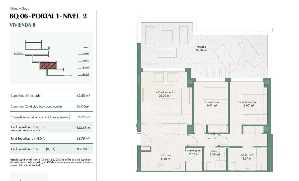 Квартира з 2 спальнями, 106м² в Міхас, Іспанія [ID: 0137-N8960]