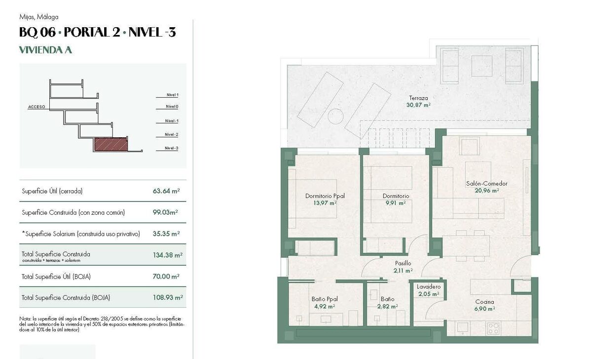 Apartament z 2 sypialniami, 108m² w Mijas, Hiszpania [ID: 0137-N8957]