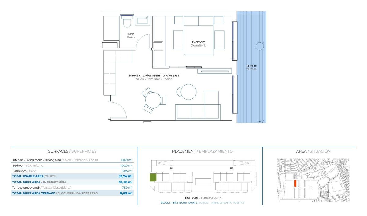 Apartment with 1 bedroom, 53m² in Mijas, Spain [ID: 0137-N8949]