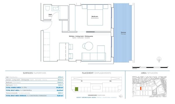 Квартира в Михас, Испания, 54м² - изображение 9