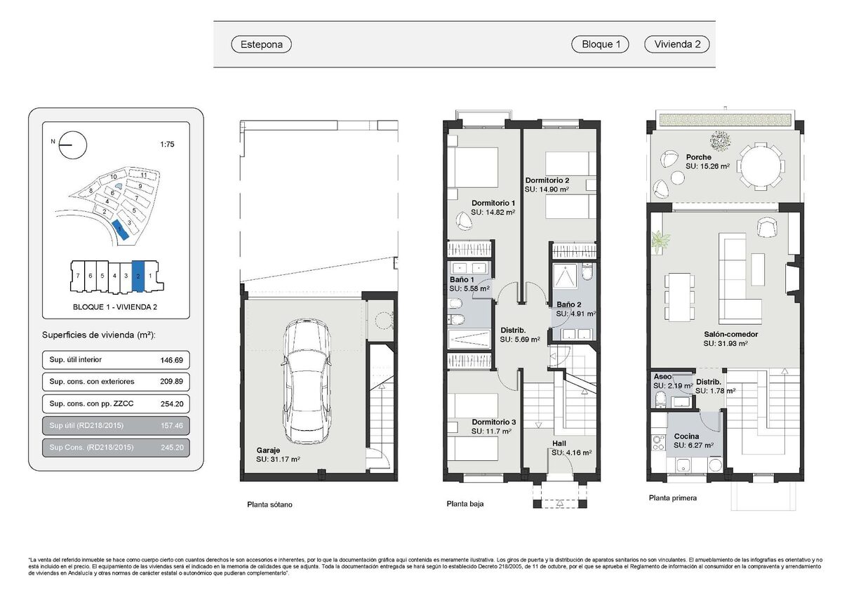 Townhouse with 3 bedrooms, 245m² in Estepona, Spain [ID: 0137-N8944]