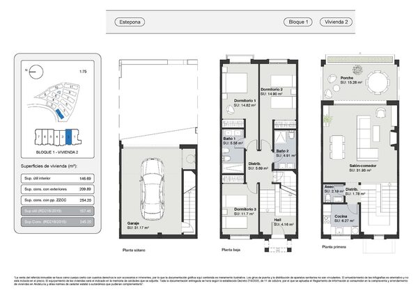 Dom szeregowy w Estepona, Hiszpania, 245m² - obraz 14