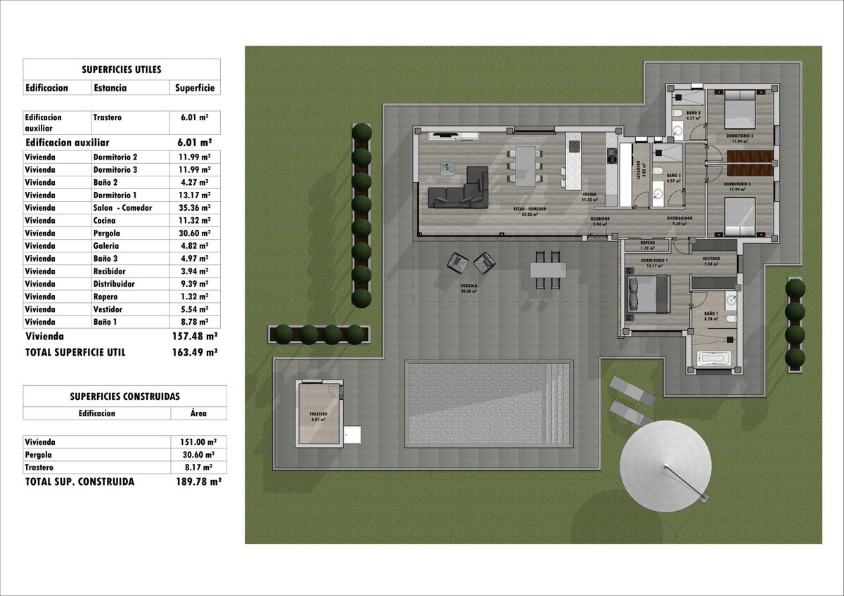 Villa with 3 bedrooms, 189m² in Aspe, Spain [ID: 0137-N8931]