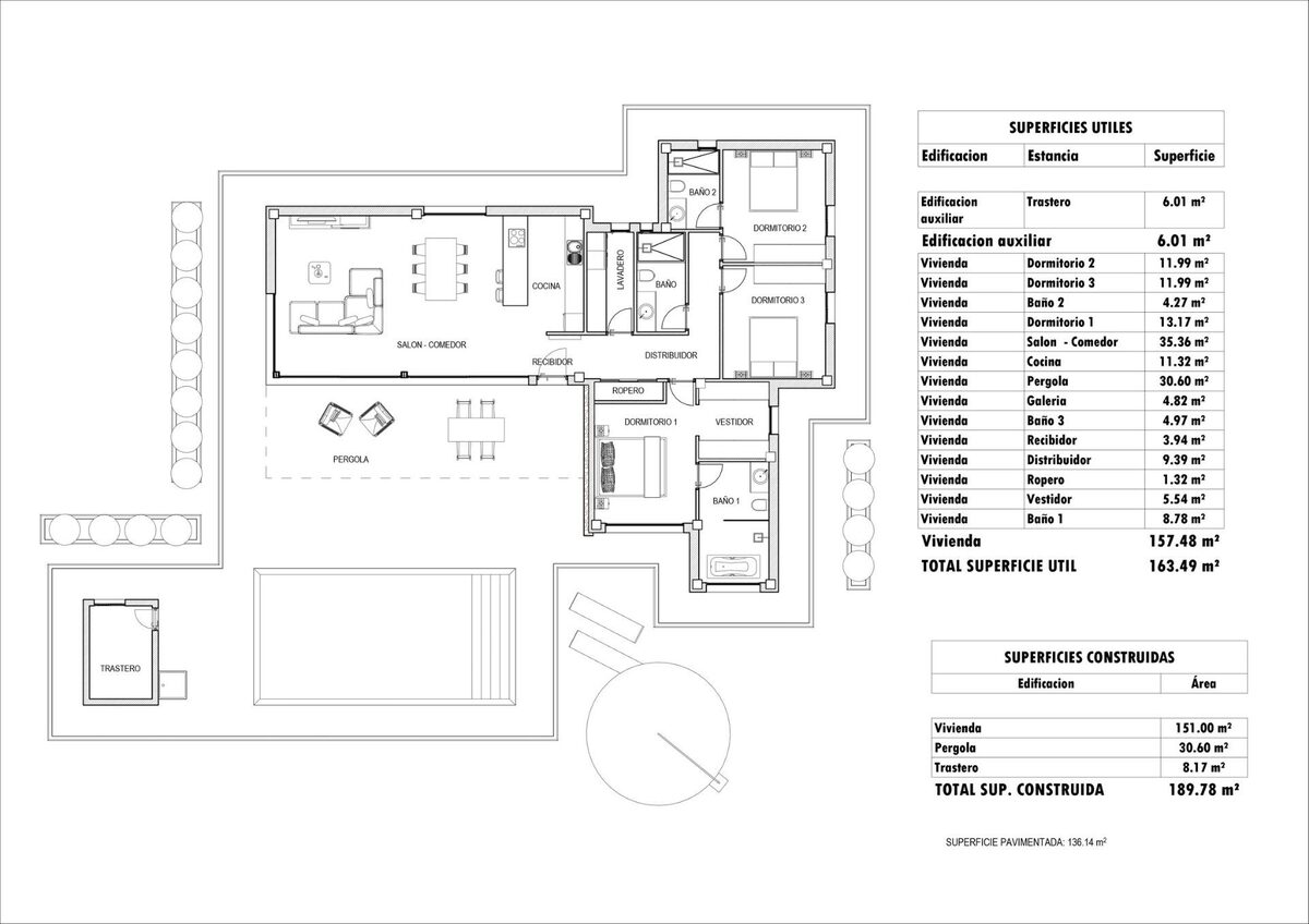 Villa with 3 bedrooms, 189m² in Aspe, Spain [ID: 0137-N8931]