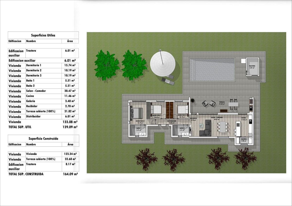Villa with 3 bedrooms, 164m² in Aspe, Spain [ID: 0137-N8933]