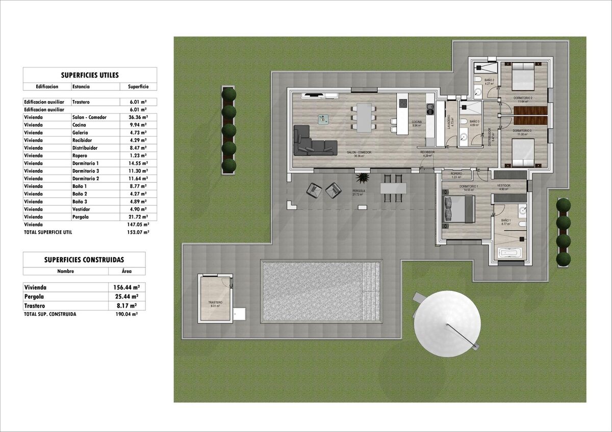 Villa with 3 bedrooms, 190m² in Aspe, Spain [ID: 0137-N8934]
