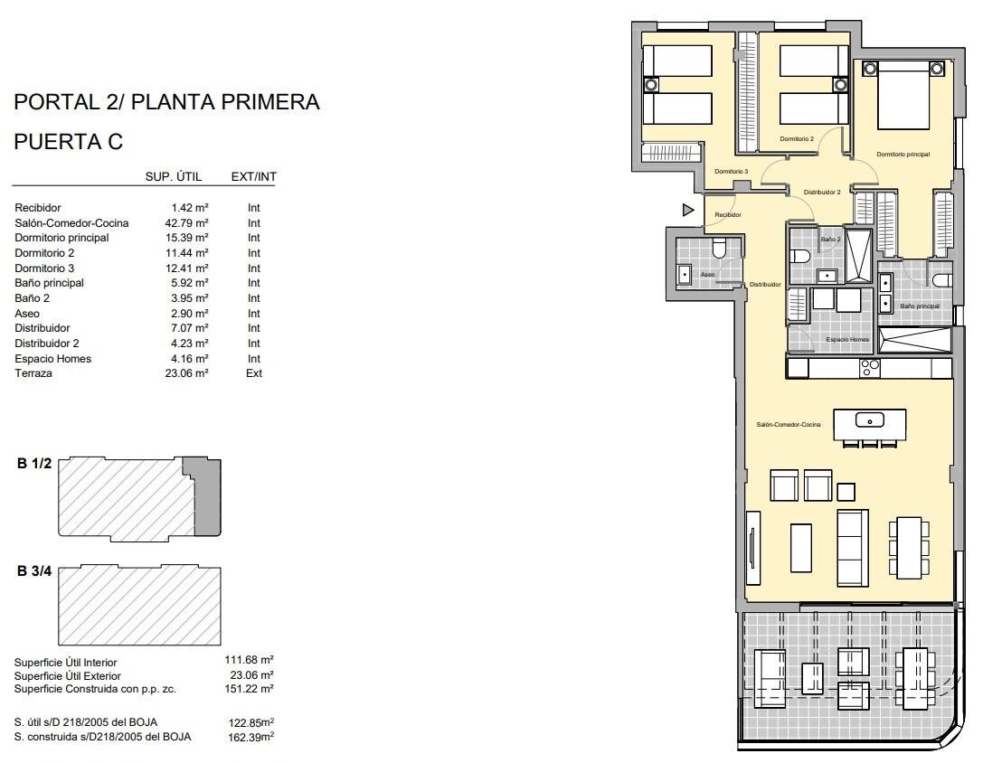 Apartament z 3 sypialniami, 173m² w Estepona, Hiszpania [ID: 0137-N8928]