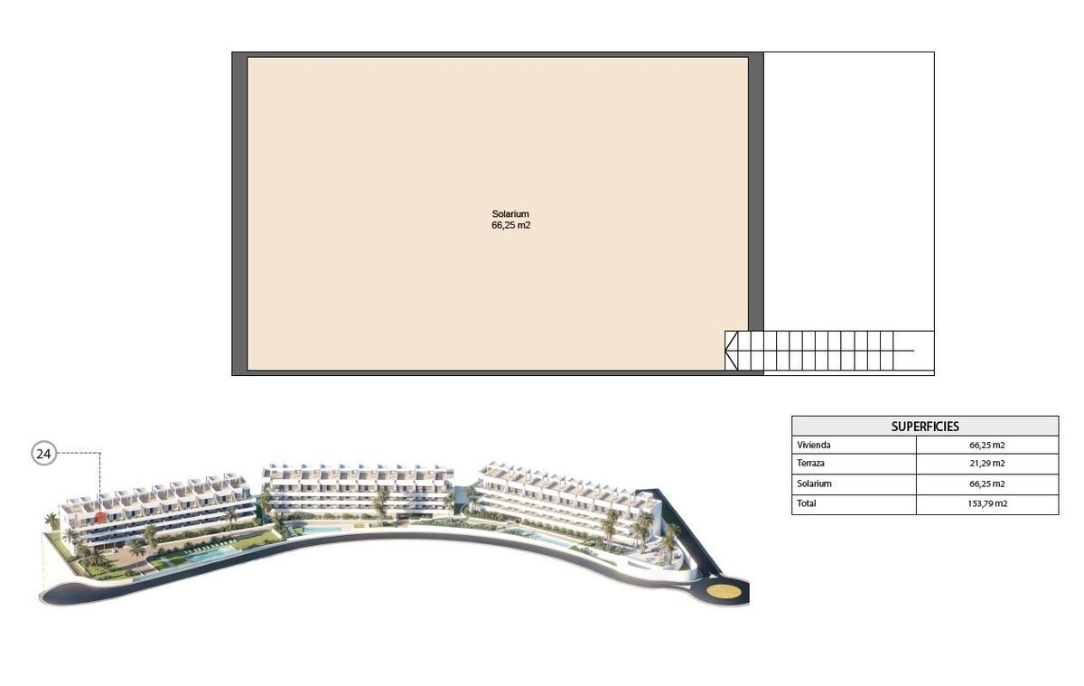 Penthouse z 2 sypialniami, 66m² w Finestrat, Hiszpania [ID: 0137-N8930]