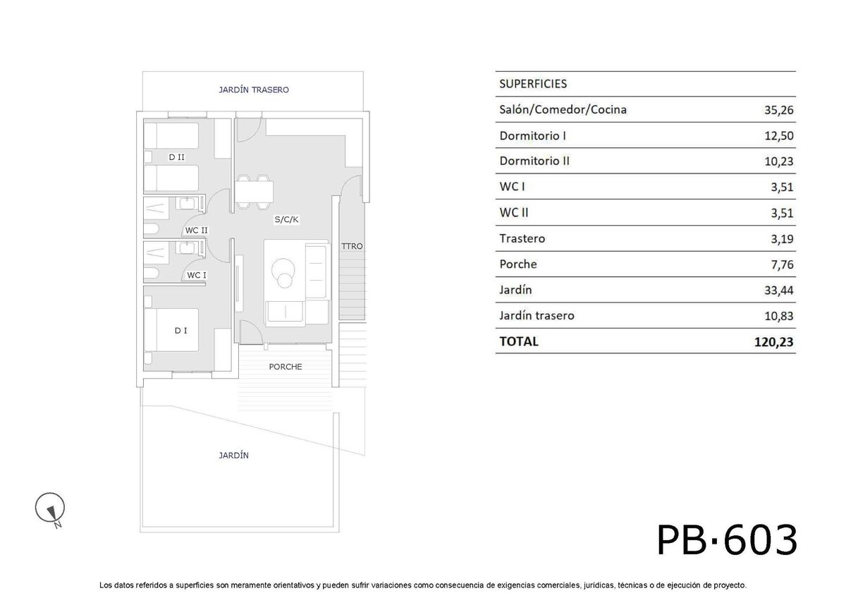 Bungalow with 2 bedrooms, 68m² in San Miguel de Salinas, Spain [ID: 0137-N8867]