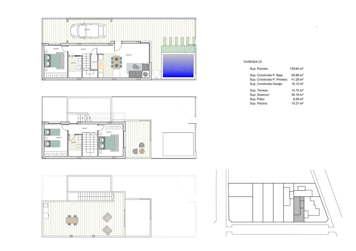 Willa z 3 sypialniami, 101m² w Los Alcazares, Hiszpania [ID: 0137-N8861]