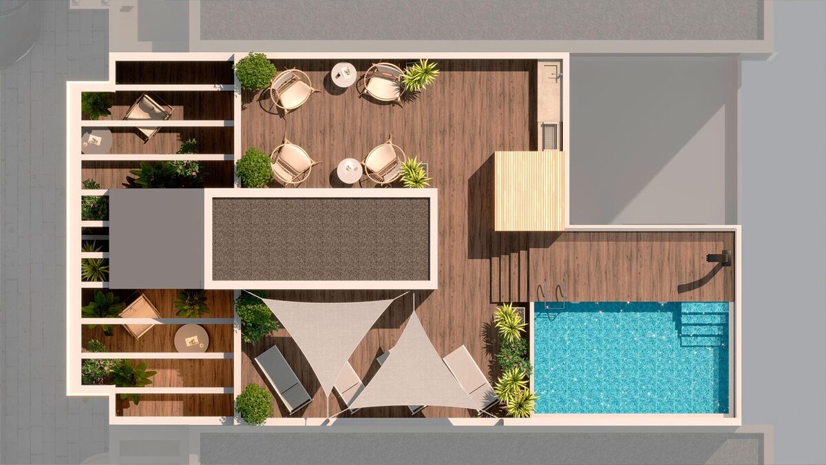 Penthouse z 1 sypialnią, 75m² w Torrevieja, Hiszpania [ID: 0137-N8860]