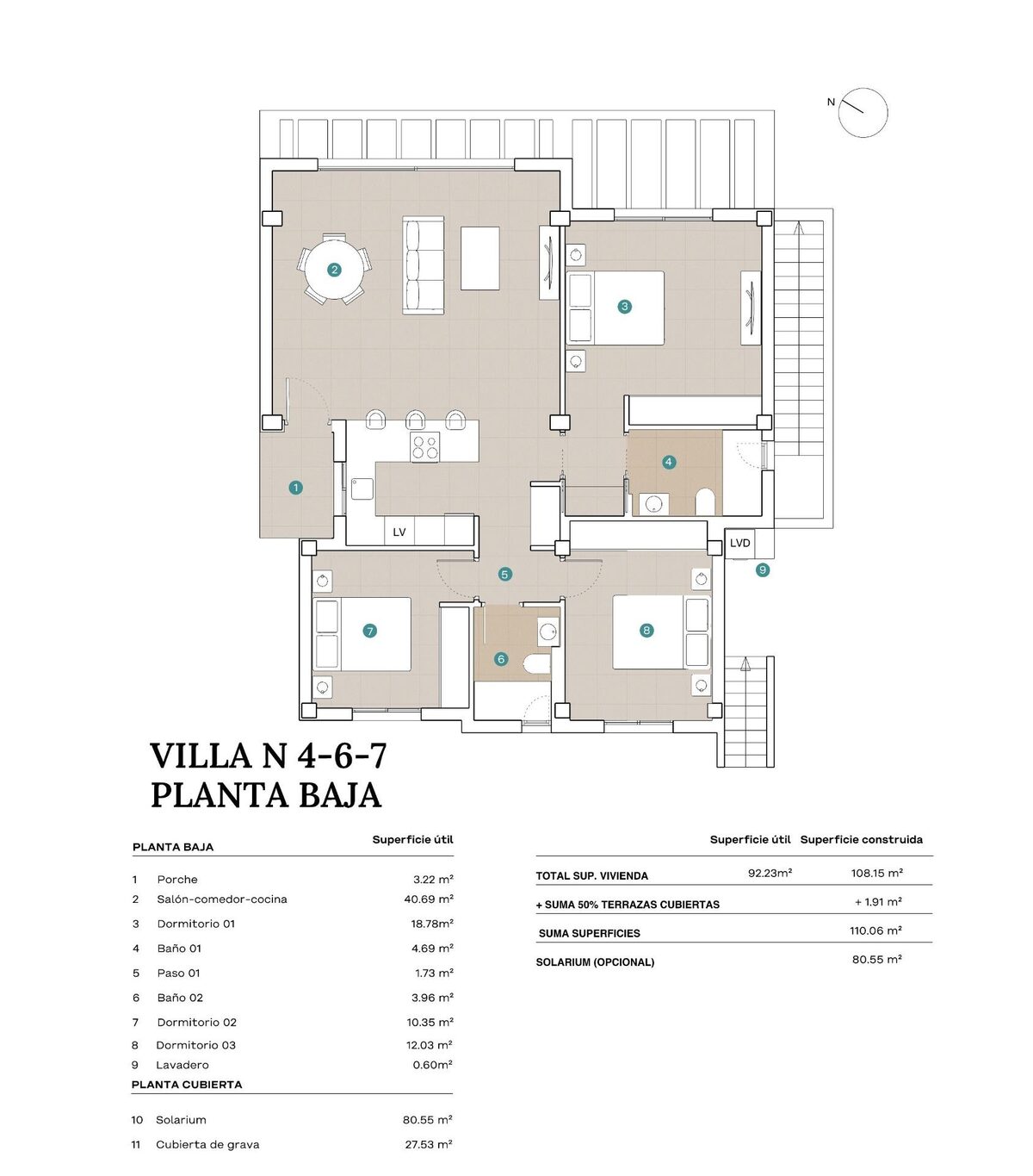 Вілла з 3 спальнями, 108м² в Полоп, Іспанія [ID: 0137-N8842]