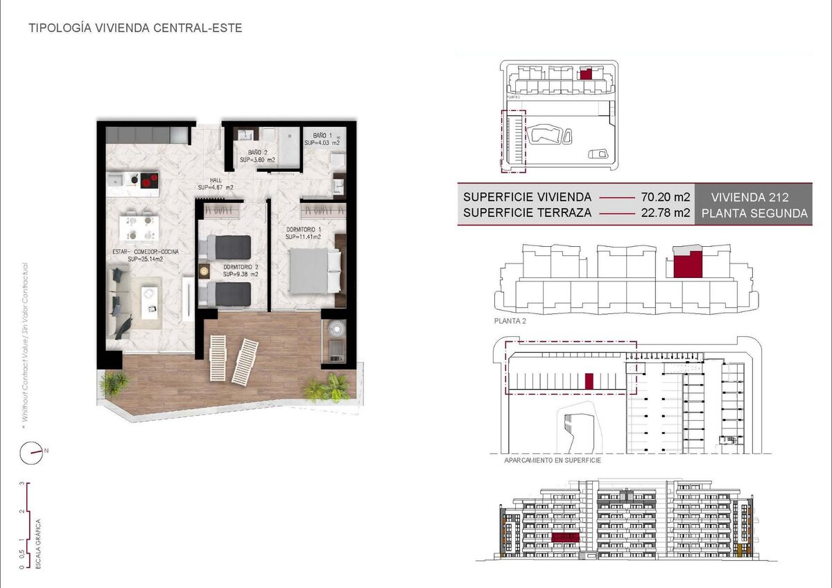 Apartament z 2 sypialniami, 70m² w Сан-Мігель-де-Салінас, Hiszpania [ID: 0137-N8819]