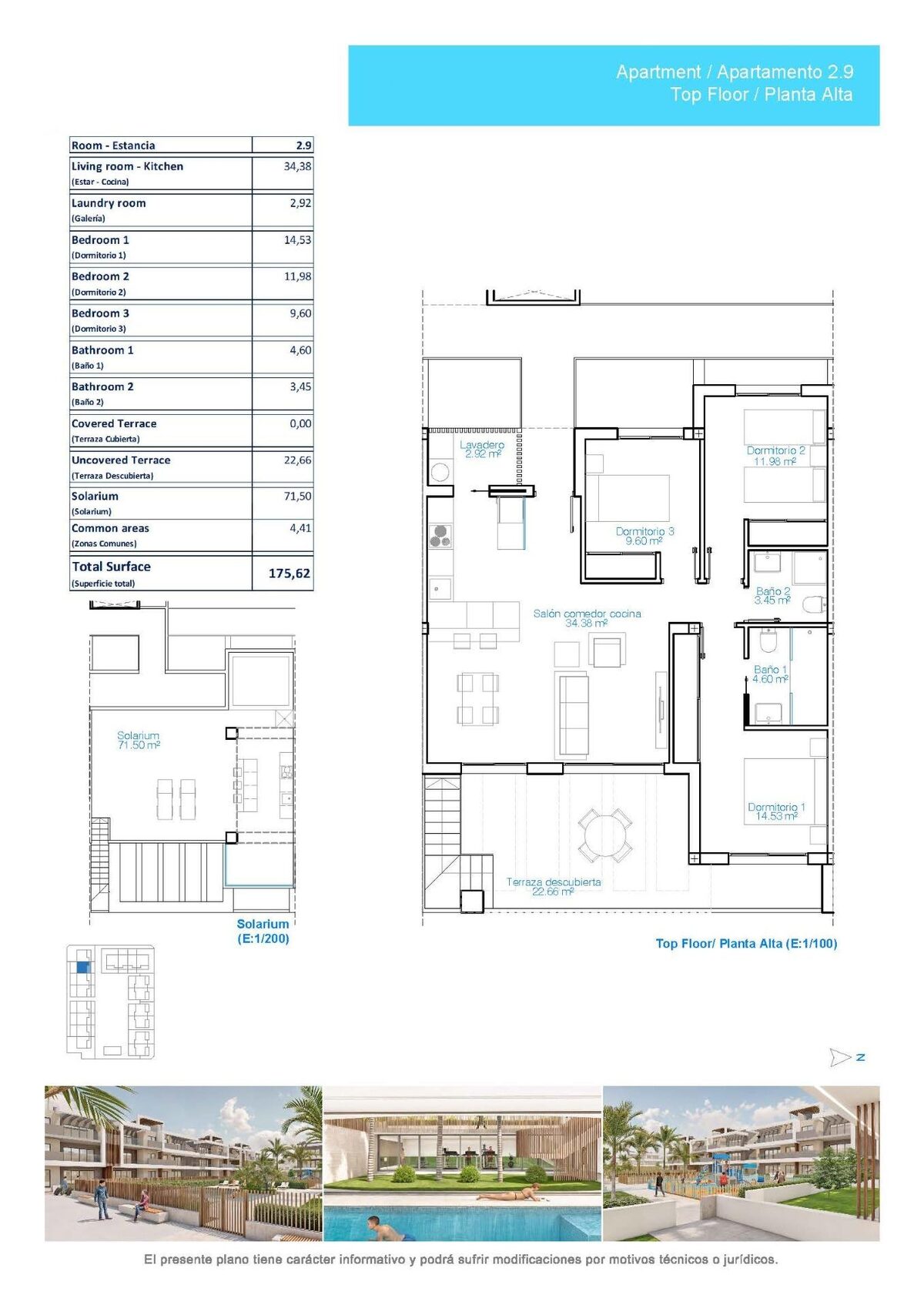 Пентхаус с 3 спальнями, 81м² в Пилар-де-ла-Орадада, Испания [ID: 0137-N8810]