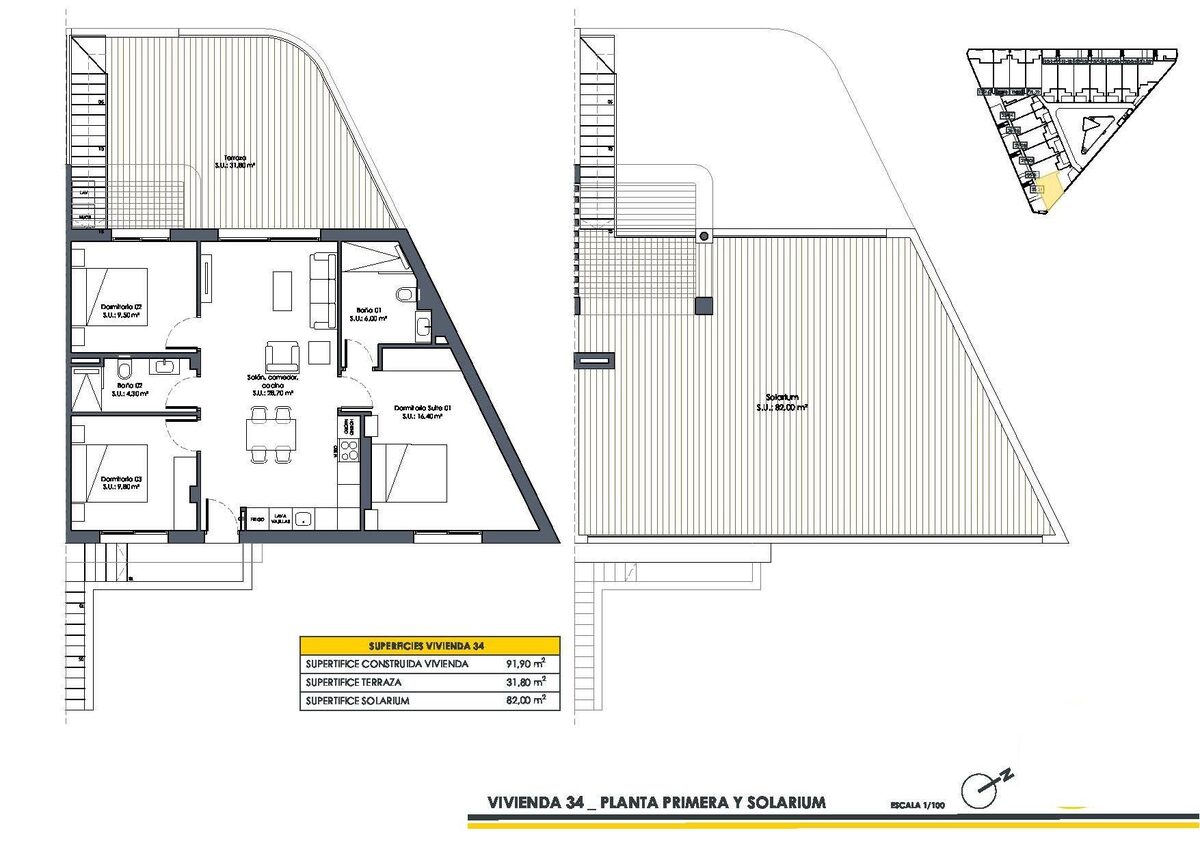 Bungalow with 3 bedrooms, 92m² in San Fulgencio, Spain [ID: 0137-N8794]