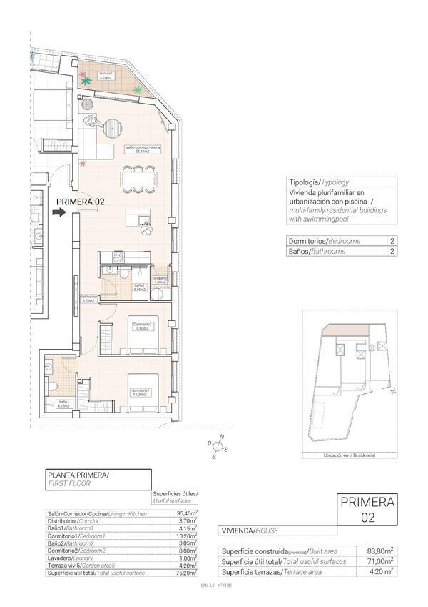 Квартира в Ондон-де-лас-Ньевес, Испания, 83м² - изображение 9
