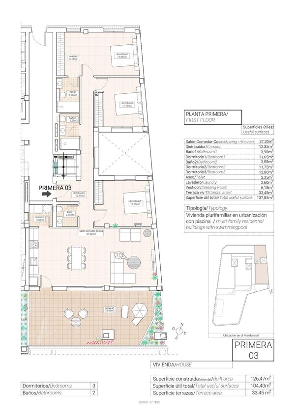 Квартира в Ондон-де-лас-Ньевес, Испания, 126м² - изображение 9