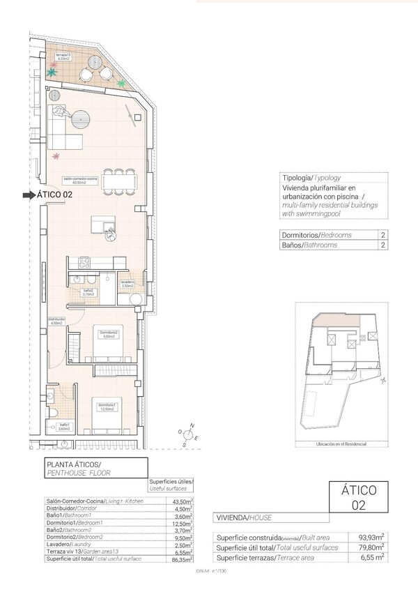 Пентхаус в Ондон-де-лас-Ньевес, Испания, 93м² - изображение 9