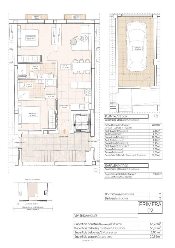 Квартира в Ондон-де-лас-Ньевес, Испания, 66м² - изображение 2