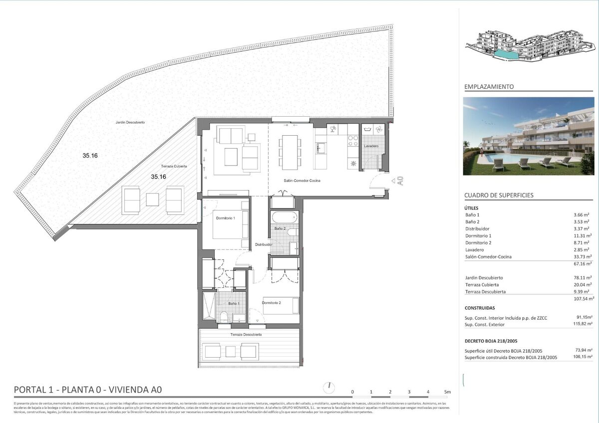 Квартира з 2 спальнями, 95м² в Естепона, Іспанія [ID: 0137-N8761]