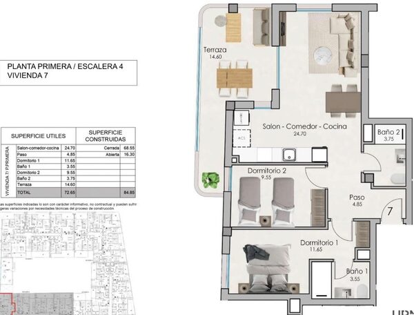 Квартира в Санта-Пола, Испания, 76м² - изображение 12