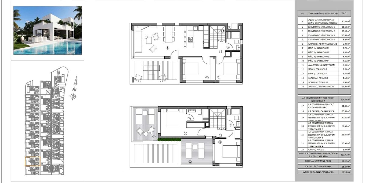 Willa z 4 sypialniami, 167m² w Finestrat, Hiszpania [ID: 0137-N8749]
