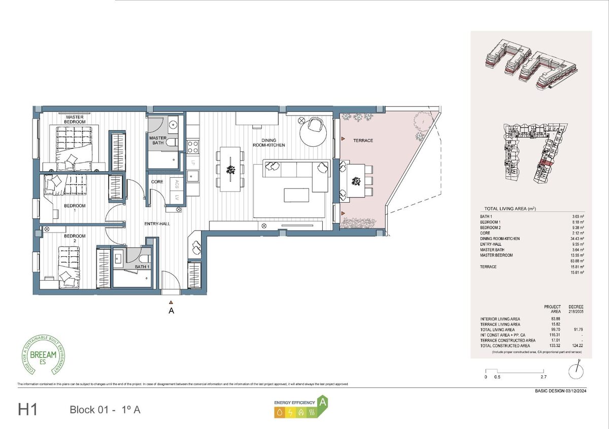 Квартира з 3 спальнями, 124м² в Міхас, Іспанія [ID: 0137-N8727]