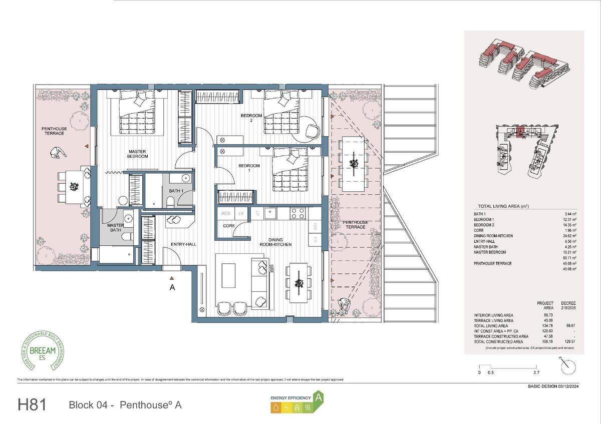 Пентхаус с 3 спальнями, 129м² в Михас, Испания [ID: 0137-N8729]