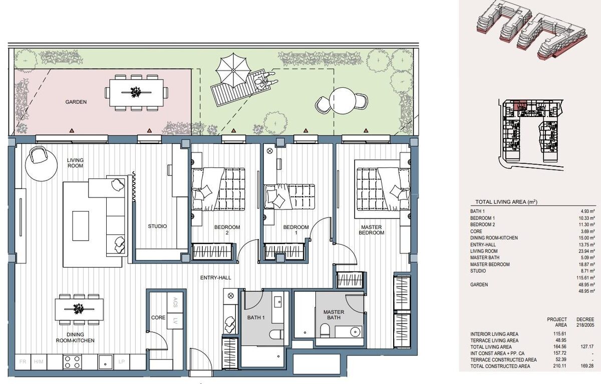Квартира з 3 спальнями, 125м² в Міхас, Іспанія [ID: 0137-N8723]